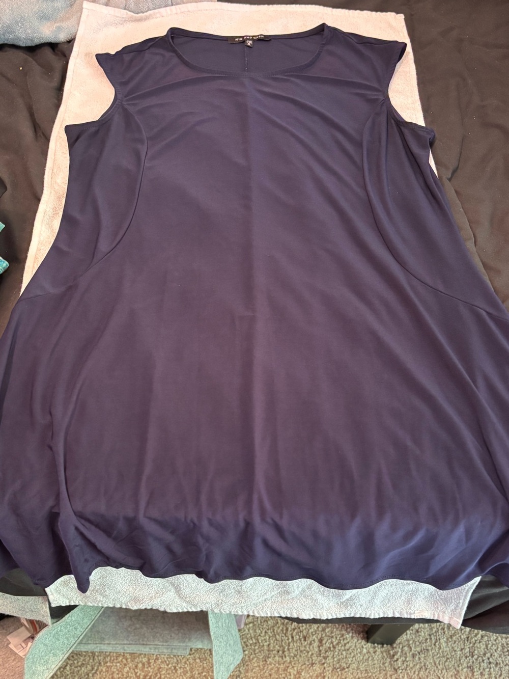 Eileen Fisher Deep Navy Sleeveless Swing Tunic